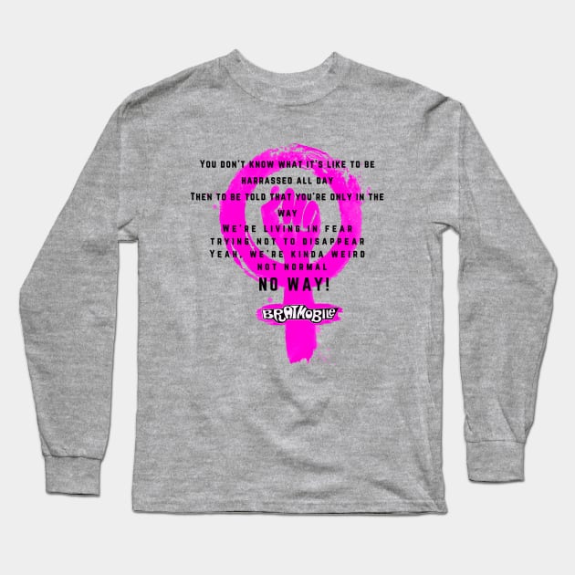 Bratmobile Feminism Long Sleeve T-Shirt by TorrezvilleTees